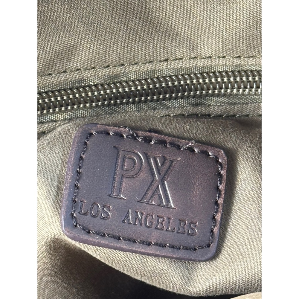 Genuine PX Los Angeles Khaki Canvas Duffle Bag Weekender PX4655BG NEW - Picture 8 of 10
